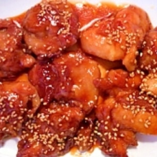 鶏肉の韓国風照り焼き